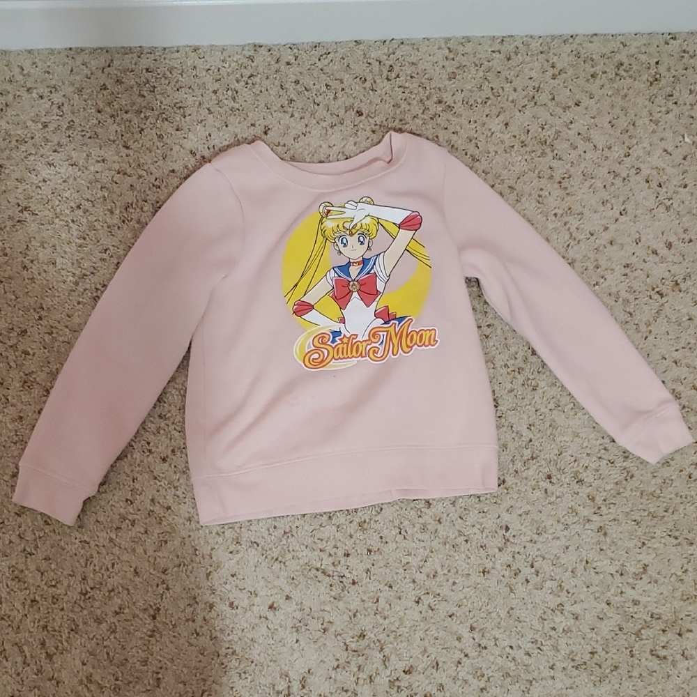 Sailor Moon Kids Pink Sweatshirt